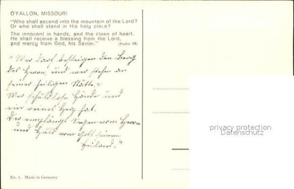 O Fallon Missouri Kloster Kirche Wasserturm Psalm – Bild 2