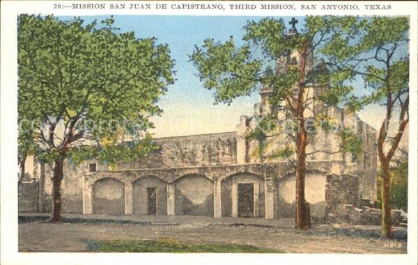 San Antonio Texas Mission San Juan de Capistrano 18th Cen