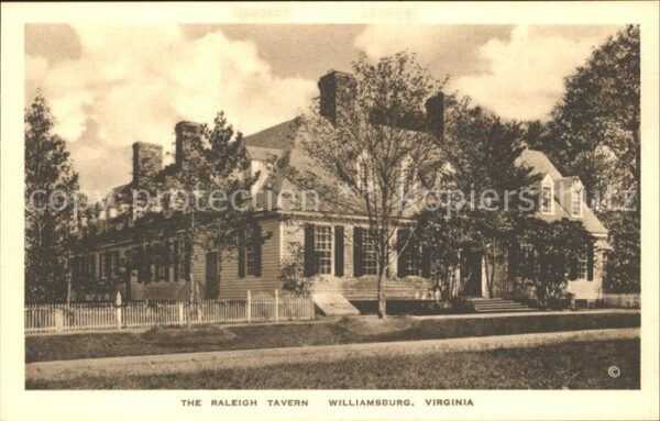 Williamsburg Virginia Raleigh Tavern Historic Building