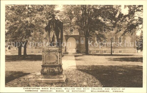 Williamsburg Virginia Wren Building William and Mary College