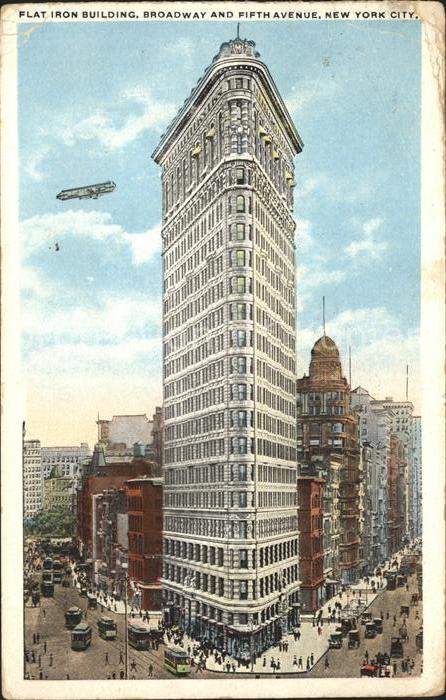 New York City Flat Iron Building Broadway 5th Avenue
