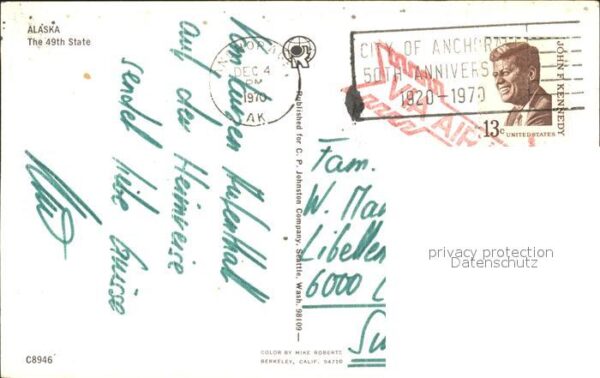 Alaska US-State The 49th State Flag Poem Marie Drake Mo – Bild 2
