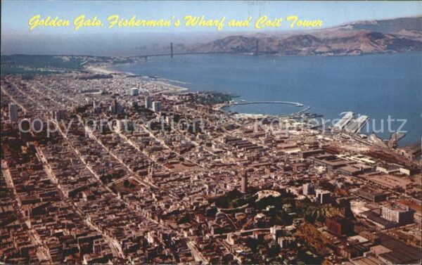 San Francisco California Golden Gate Bridge Fischerman's Wharf C