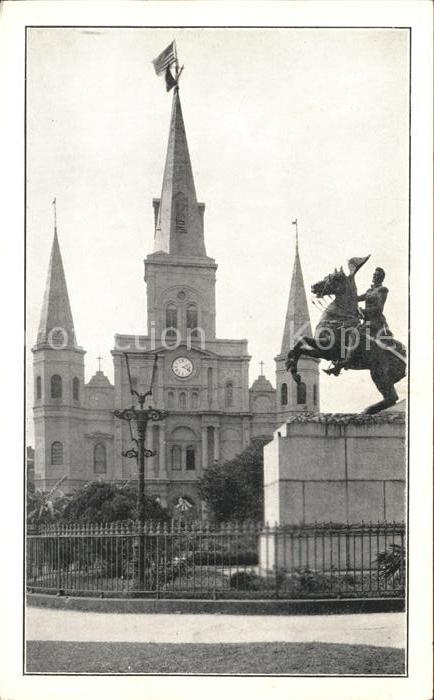 Saint Louis Louisiana Cathedral General Jackson Monument Schl