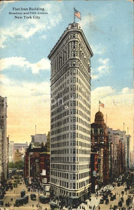 New York City Flat Iron Building Broadway 5th Avenue