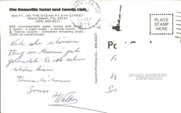 Miami Beach Deauville Hotel and Tennis Club Beach a – Bild 2