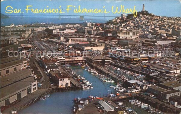 San Francisco California Fisherman's Wharf Oakland Bay Bridge Ye