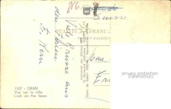 Oran Algerie Vue generale sur la ville Port – Bild 2