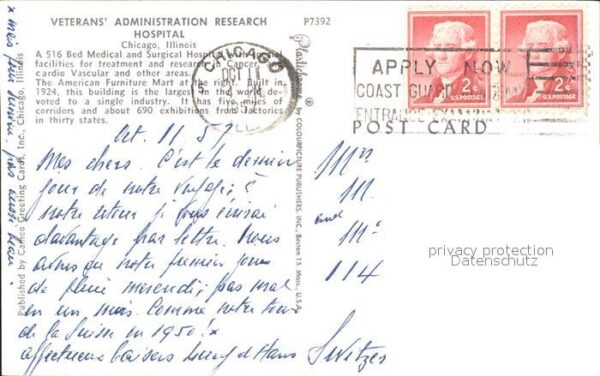 Chicago Illinois Veterans Administration Research Hospit – Bild 2