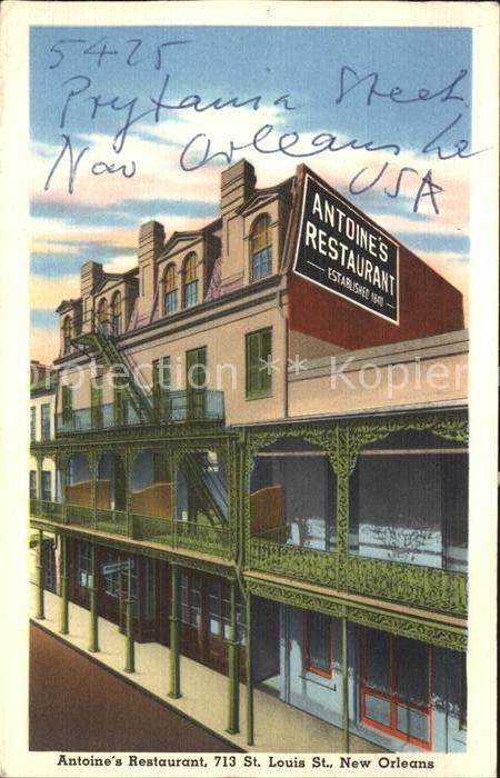 New Orleans Louisiana Antoine's Restaurant