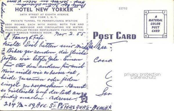 New York City Hotel New Yorker Manhattans largest hot – Bild 2