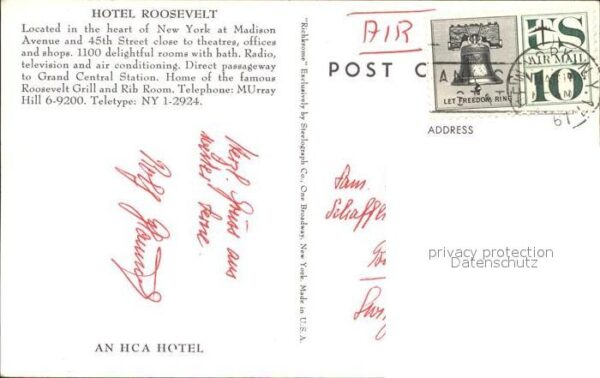 New York City Hotel Roosevelt Madison Avenue – Bild 2