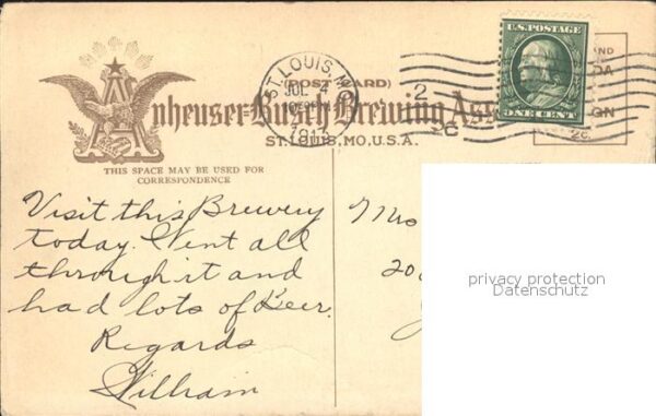 Saint Louis Missouri Anheuser Busch Companies Visitors Recep – Bild 2
