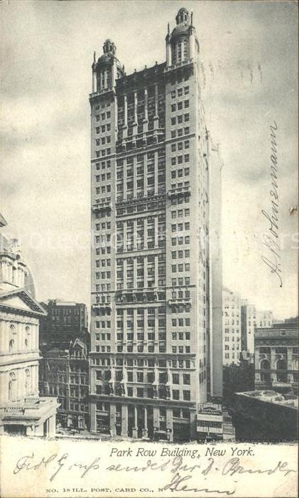 New York City Park Row Building Skyscraper