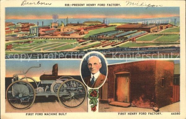 Detroit Michigan Henry Ford Factory First Ford Machine B