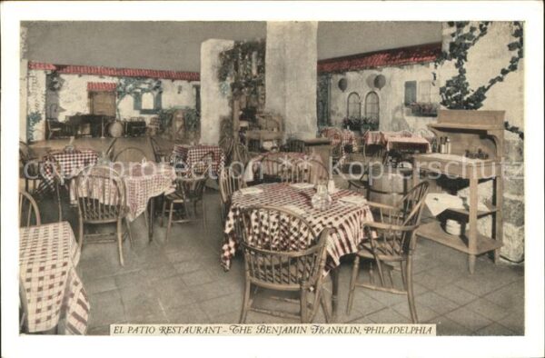 Philadelphia Pennsylvania Benjamin Franklin Hotel El Patio Restau