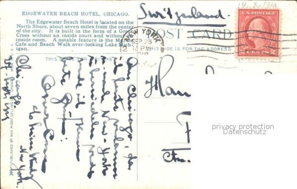 Chicago Illinois Edgewater Beach Hotel Automobile – Bild 2