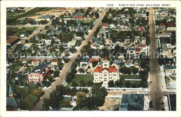Billings Montana Birdseye view