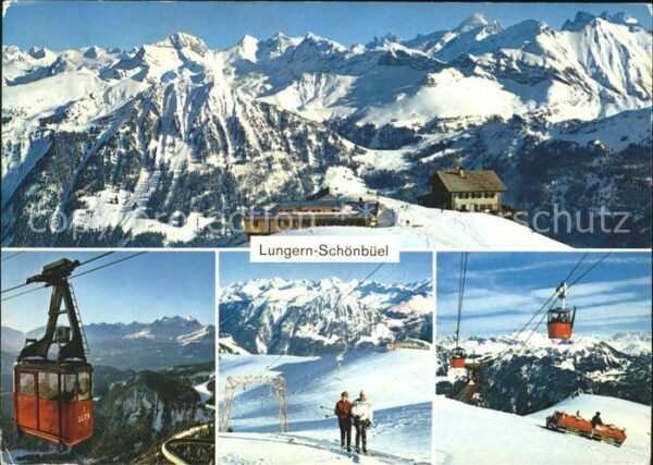Lungern Schönbüel Seilbahn Skigebiet Hotel Berg