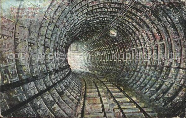 U-Bahn Subway Underground Hudson River Tunnel Curve New York