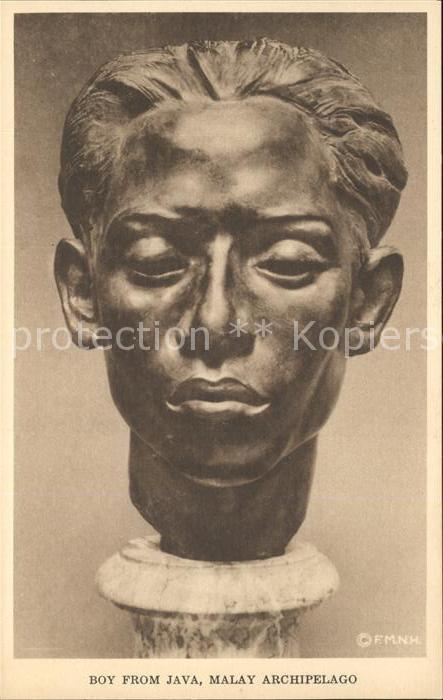 Skulpturen Boy from Java Malay Archipelago Field M