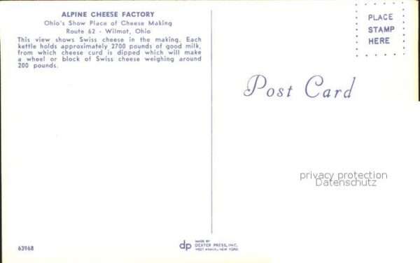 Kaeserei Kaese Alpine Cheese Factory Wilmot Ohio – Bild 2