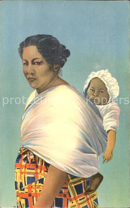 Indianer Native American Cherokee Mother Baby
