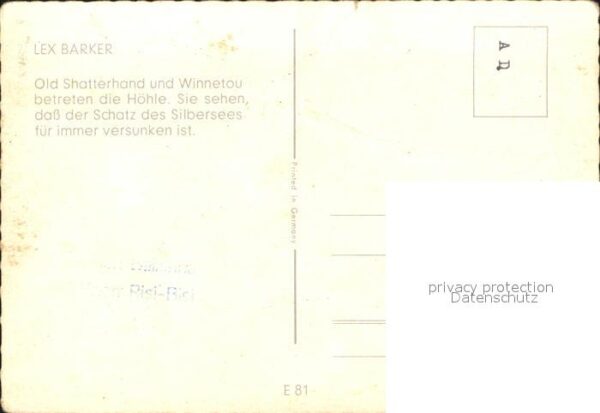Schauspieler Lex Barker Winnetou – Bild 2