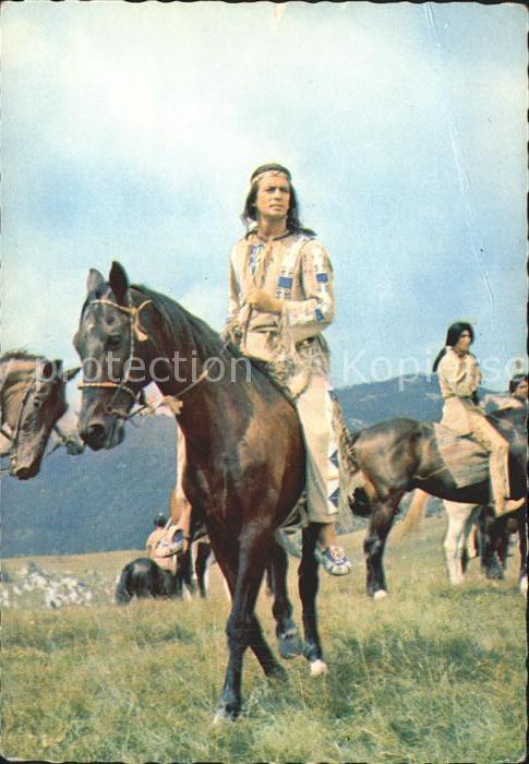 Kino Film Winntou Teil II. Pierre Brice Pferd