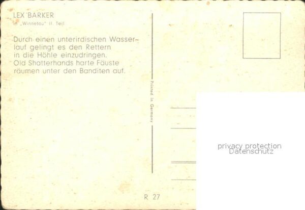 Kino Film Winnetou II. Teil Lex Barker – Bild 2