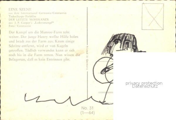 Kino Film Der letzte Mohikaner Nr. 31 Kampf Munro – Bild 2