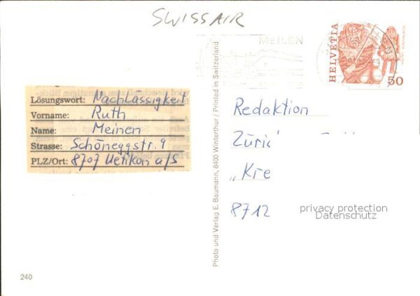 Swissair Flughafen Zürich-Kloten Matterhorn Gene – Bild 2