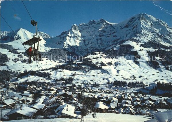 Sessellift Schwandfeldspitz Adelboden Berner Oberl