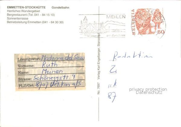 Seilbahn Emmetten-Stockhütte Kühe – Bild 2