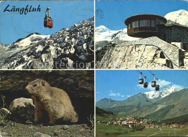Seilbahn Saas-Fee-Längfluh Murmeltier Feegletsch