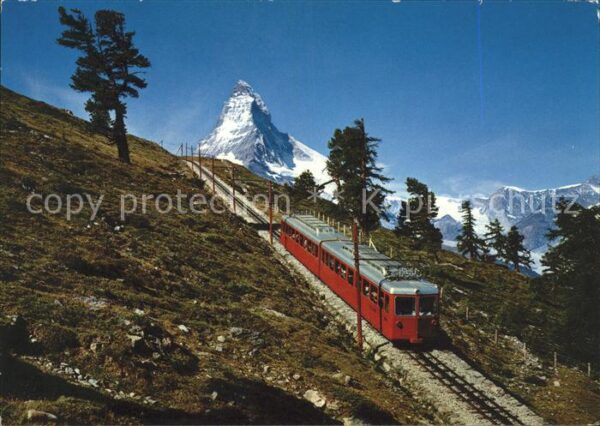Zahnradbahn Gornergratbahn Zermatt Matterhorn