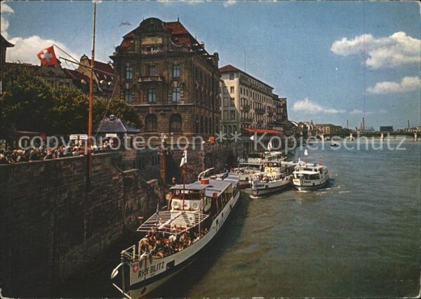 Motorboote Rhy-Blitz Schifflände Basel