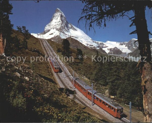 Zahnradbahn Gornergratbahn Riffelalp ob Zermatt Mat