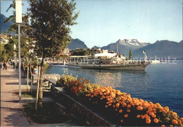 Dampfer Binnenschifffahrt Bateau-Salon Montreux