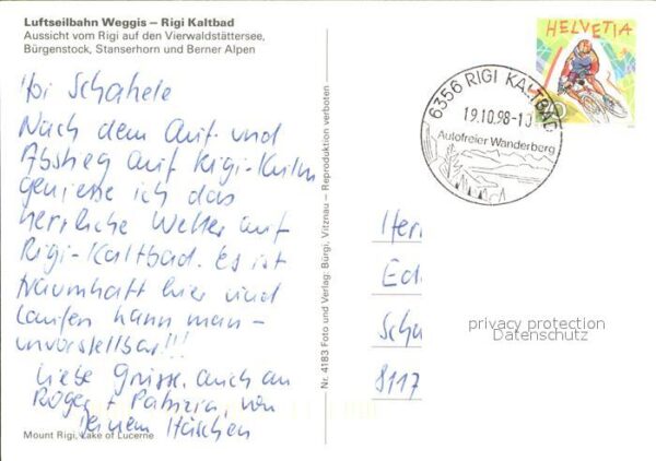 Seilbahn Weggis-Rigi Kaltbad Vierwaldstättersee – Bild 2