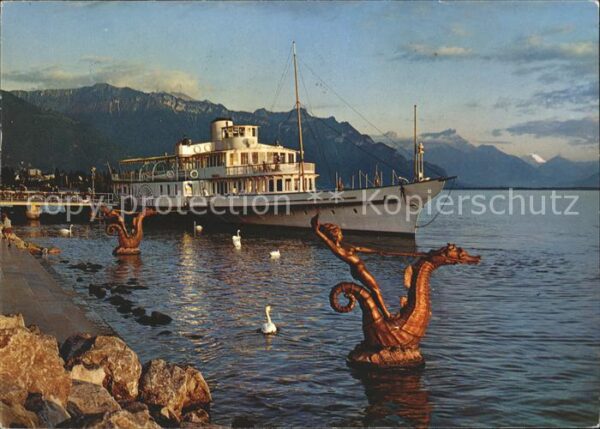 Dampfer Binnenschifffahrt Italie Vevey Lac Leman