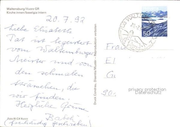Kirchenorgel Waltensburg Vuorz – Bild 2