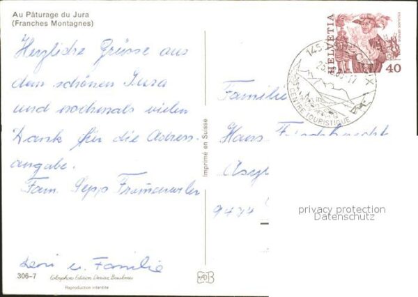 Pferde Paturage du Jura Franches Montagnes – Bild 2