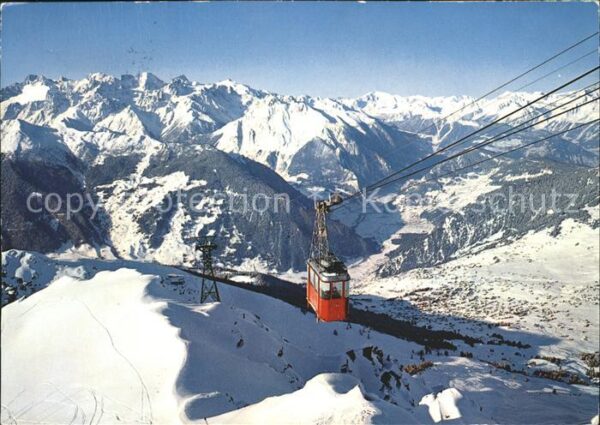 Seilbahn Attelas Verbier Mont Blanc