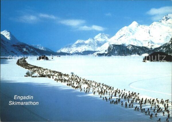 Skisport Engadiner Ski.Marathon Silsersee