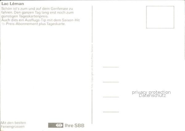 Dampfer Binnenschifffahrt Italie Lac Leman Genfersee – Bild 2