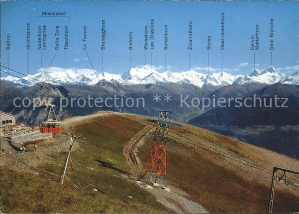 Seilbahn Bellalui Crans s/Sierre Mischabel