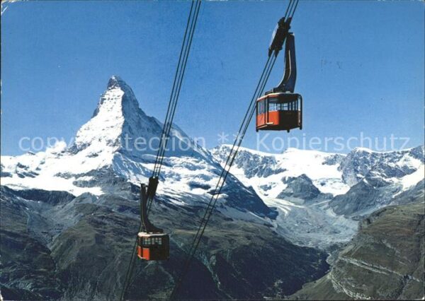 Seilbahn Rothorn Zermatt Matterhorn Mt. Cervin