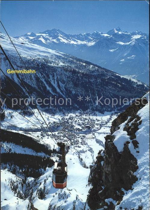 Seilbahn Leukerbad-Gemmi Dom Weisshorn