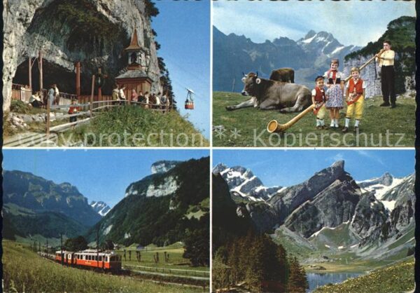 Alphorn Alphornbläser Appenzellerbahn Alpstein